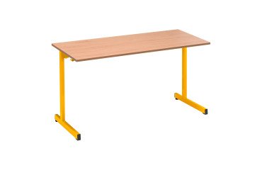 School table 2 places SYLLAB L.130 cm beech top - size 4 for CP/CE1