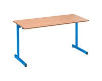 School table 2 places SYLLAB L.130 cm beech top - size 4 for CP/CE1