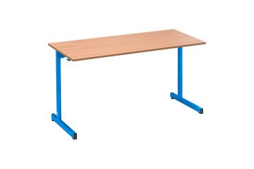 Table scolaire 2 places SYLLAB L.130 cm plateau hêtre - taille 4 pour CP/CE1