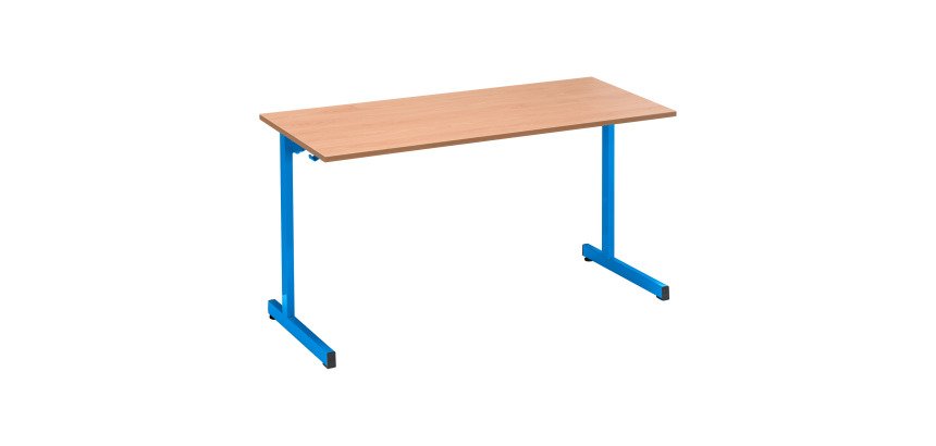 Table scolaire 2 places SYLLAB L.130 cm plateau hêtre - taille 4 pour CP/CE1