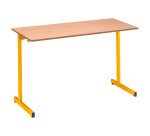 Table scolaire 2 places - L.130 cm plateau hêtre - taille 6 pour CM2 à Lycée