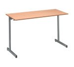 Table scolaire 2 places - L.130 cm plateau hêtre - taille 6 pour CM2 à Lycée