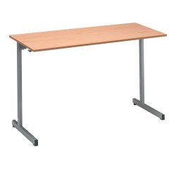 Table scolaire 2 places - L.130 cm plateau hêtre - taille 6 pour CM2 à Lycée