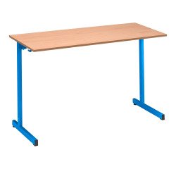 Table scolaire 2 places - L.130 cm plateau hêtre - taille 6 pour CM2 à Lycée