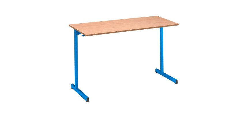 Table scolaire 2 places - L.130 cm plateau hêtre - taille 6 pour CM2 à Lycée
