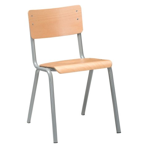 Silla escolar Syllab patas gris - Talla 6
