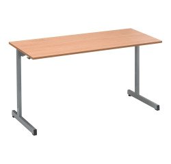 Table scolaire 2 places SYLLAB L.130 cm plateau hêtre - taille 4 (T4) pour primaire (P1/P2)