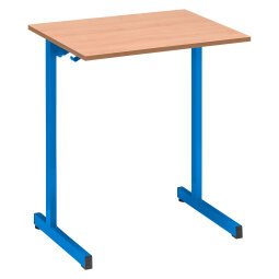 Table scolaire 1 place SYLLAB L.70 cm plateau hêtre - taille 6 pour CM2 à Lycée