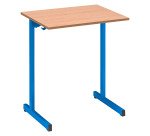 Table scolaire 1 place SYLLAB L.70 cm plateau hêtre - taille 6 pour CM2 à Lycée