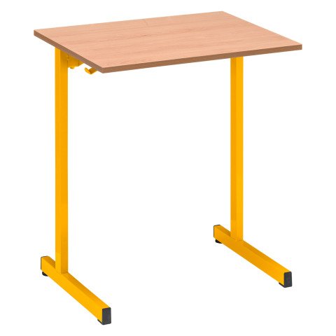 Mesa escolar Syllab patas color amarillo - Talla 6