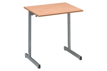 Table scolaire 1 place SYLLAB - L.70 cm - plateau hêtre - Taille 5 pour CE2/CM1