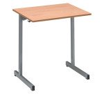 Table scolaire 1 place SYLLAB - L.70 cm - plateau hêtre - Taille 5 pour CE2/CM1