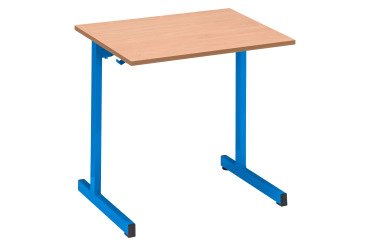 Table scolaire 1 place SYLLAB - L.70 cm - plateau hêtre - Taille 4 pour CP/CE1