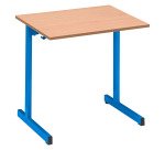 Table scolaire 1 place SYLLAB - L.70 cm - plateau hêtre - Taille 4 pour CP/CE1