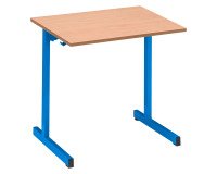 Schoolbank 1 plaats SYLLAB - B70 cm - werkblad beuk - Maat T4 voor 1 en 2de jaar basisschool