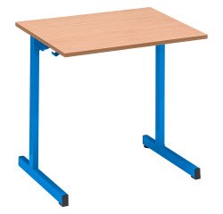 School desk 1 seat SYLLAB - L.70 cm - beech wood top - Size 4 for CP/CE1