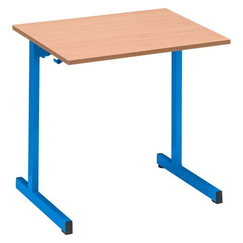 Mesa escolar Syllab patas color azul - Talla 4