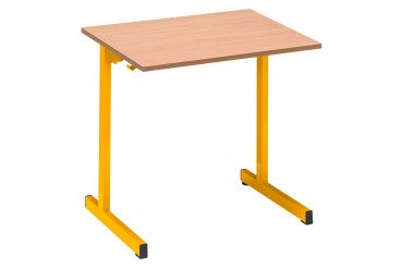 Table scolaire 1 place SYLLAB - L.70 cm - plateau hêtre - Taille 4 pour CP/CE1