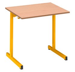 School desk 1 seat SYLLAB - L.70 cm - beech wood top - Size 4 for CP/CE1