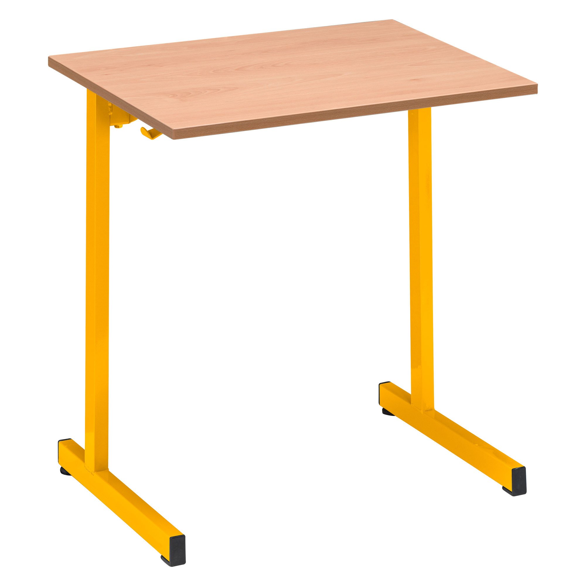 Table scolaire 1 place SYLLAB - L.70 cm - plateau hêtre - Taille 5 pour CE2/CM1