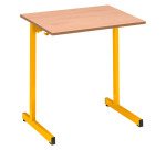 Table scolaire 1 place SYLLAB - L.70 cm - plateau hêtre - Taille 5 pour CE2/CM1