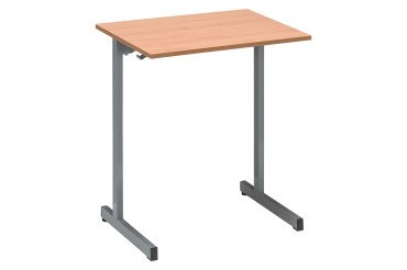 Table scolaire 1 place SYLLAB L.70 cm plateau hêtre - taille 6 pour CM2 à Lycée