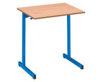 School desk 1 place SYLLAB - L.70 cm - beech wood top - Size 5 for CE2/CM1