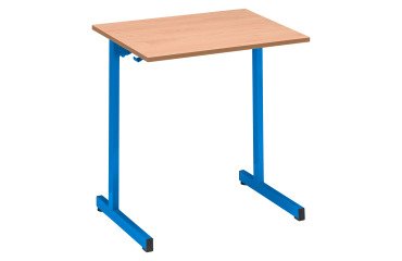 School desk 1 place SYLLAB - L.70 cm - beech wood top - Size 5 for CE2/CM1