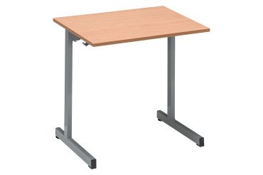 Table scolaire 1 place SYLLAB - L.70 cm - plateau hêtre - Taille 4 pour CP/CE1