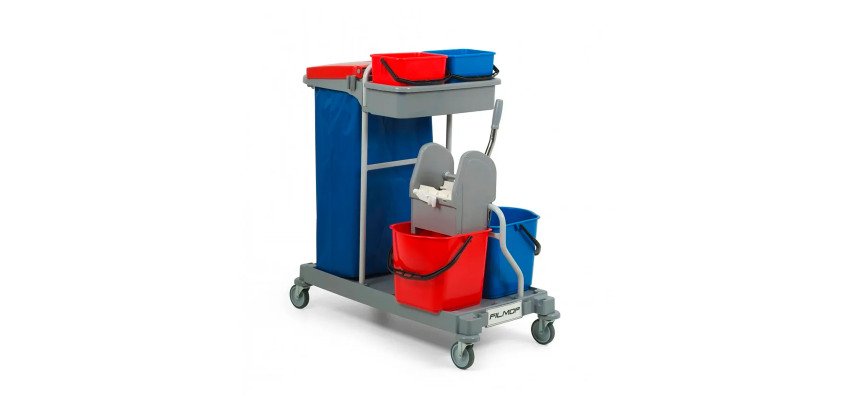 Kit Chariot de ménage Ariane 2115 + Support et frange Filmop