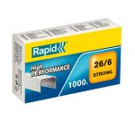 Agrafe Rapid Strong 26/6 galvanisée - Boîte de 1000