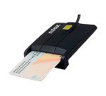Lector de tarjetas y DNI Nilox Negro NXLD001