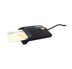 Lector de tarjetas y DNI Nilox Negro NXLD001