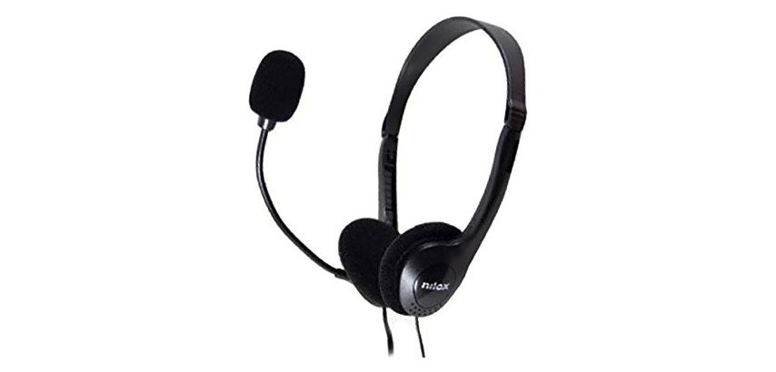 Auriculares con cable y micrófono Nilox USB