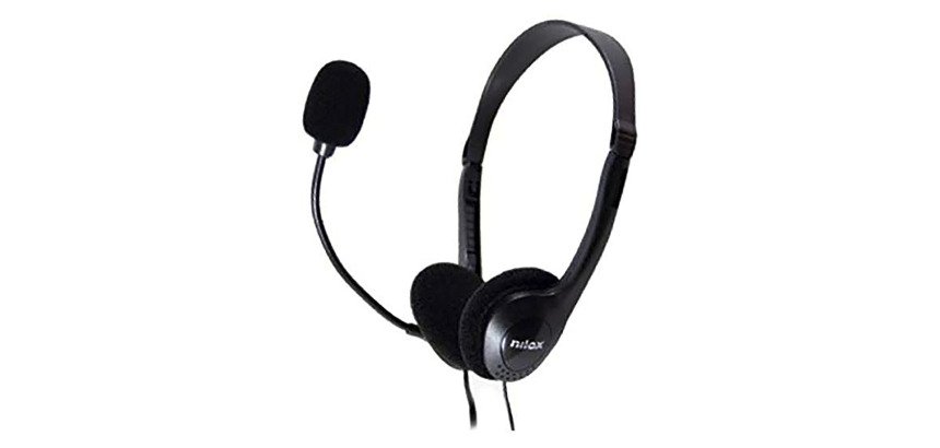 Auriculares con cable y micrófono Nilox USB