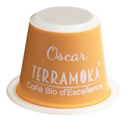 Kaffeekapseln Terramoka Oscar Bio - Spender mit 60 Stück