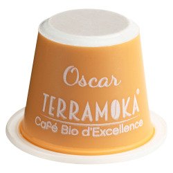 Koffiecapsules Terramoka Oscar Bio - verdeeldoos van 60 stuks