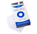 Fiche bristol 75 x 125 mm unie blanche Exacompta - Boîte de 100