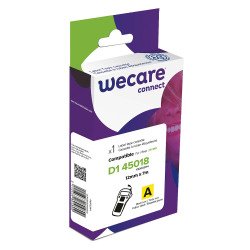 En_etichette wecare d1 12mm x 7m nero su giallo