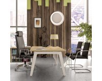 Scrivania direzionale eden arche l180x100 rovere