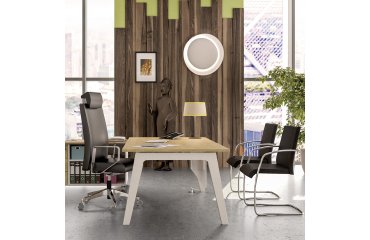 Scrivania direzionale eden arche l180x100 rovere