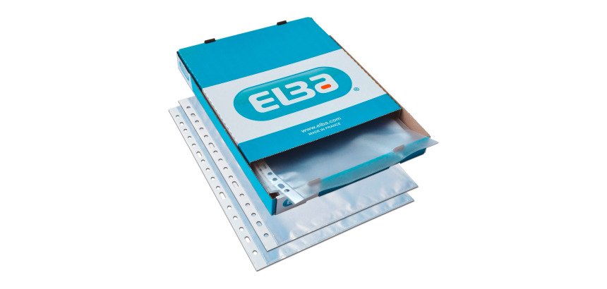 Fundas multitaladro de polipropileno extraliso Folio 70 micras Caja de 100