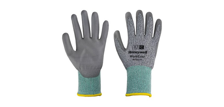 Guanti antitaglio C PIP WorkEasy WE23-5113G A3/C in poliuretano grigio, 10 paia