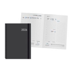 Agenda semana vista 15x21 cm Paris negro