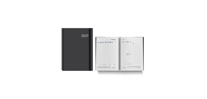 Agenda semana vista 15x21 cm Paris negro