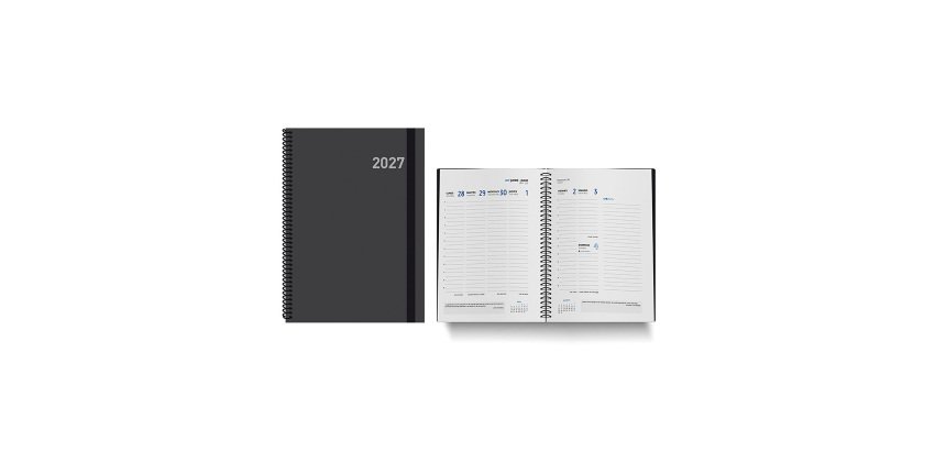 Agenda semana vista 15x21 cm Paris negro