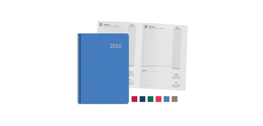 Agenda día página 15x21 cm Roma - colores surtidos
