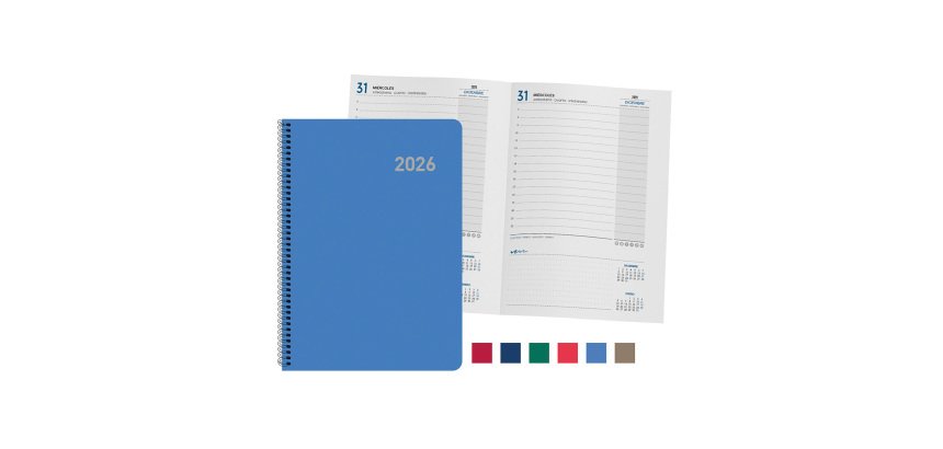 Agenda día página 15x21 cm Roma - colores surtidos