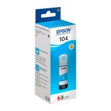 Flacone inchiostro Epson originale Ecotank 104 colori 65 ml