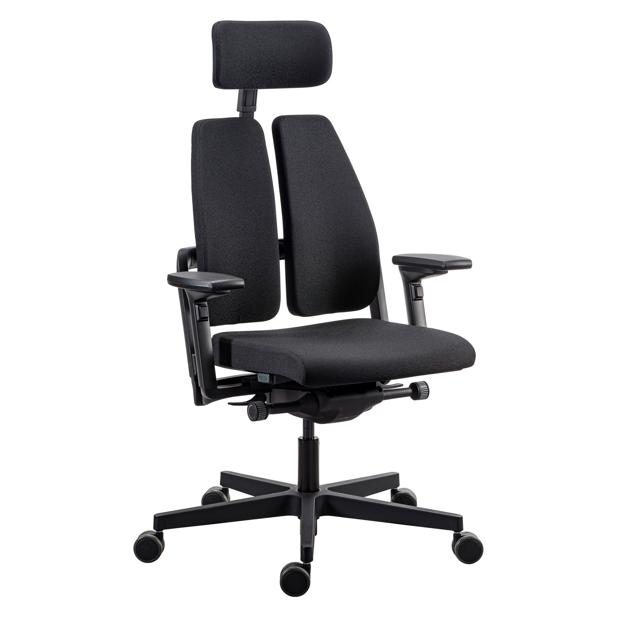 Silla de oficina ergónomica Xavier con reposabrazos y reposacabezas